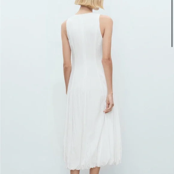 Mango Sleeveless Bubble Hem Midi Dress - Picture 2 of 11